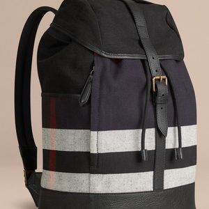 Burberry authentic NWT Canvas Check Backpack